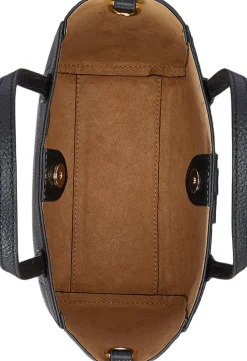 Lauren Ralph Lauren Pebbled Leather Small Cameryn Tote Bag Sort Outlet