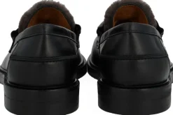 Penny loafer med blød pelsdetalje><noscript><img width=