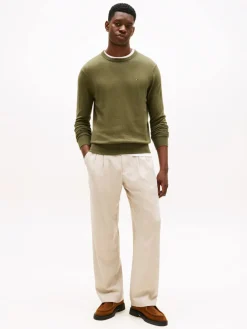 Tommy Hilfiger PIMA ORG CTN CASHMERE CREW NECK Huntsman green New