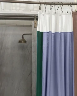Hay Pivot Shower Curtain-Blue