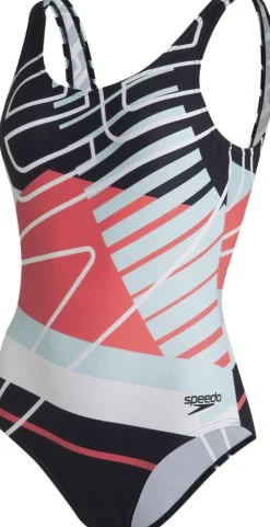Speedo Placement U-Back 1 Piece badedragt Multifarvet Outlet