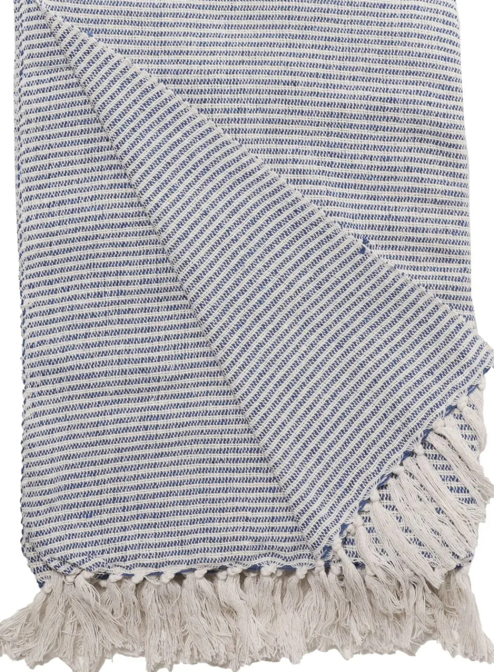 AU Maison Plaid, Vævet-Royal Blå/Natur, 130x180 cm Sale