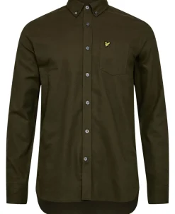Lyle & Scott Plain Flannel Shirt X848 deep depths Outlet