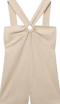 MANGO Playsuit .-- SUPER Lt pastel brown Clearance