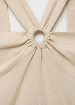 MANGO Playsuit .-- SUPER Lt pastel brown Clearance