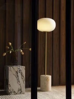 Audo Copenhagen Plinth Tall, Calacatta Viola