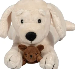 PLYSHUND MED HVALPE>Legetøj