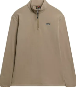 Superdry POLAR FLEECE HALF ZIP Winter twig beige Discount
