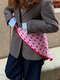 Polka Triangle Sia Scarf><noscript><img width=