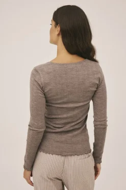 Dame Magasin du Nord Collection Polly 2 Pointelle - 100% Uld RWS