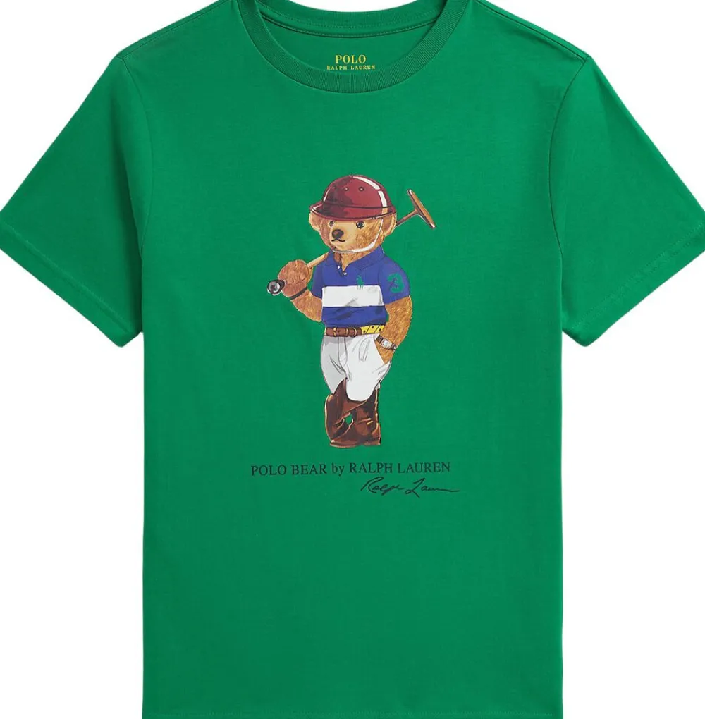 Polo Ralph Lauren Polo Bear Cotton Jersey Tee Cr25 bear cruise green Online