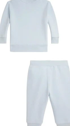 Polo Ralph Lauren Polo Bear Fleece Sweatshirt & Pant Set Beryl blue New