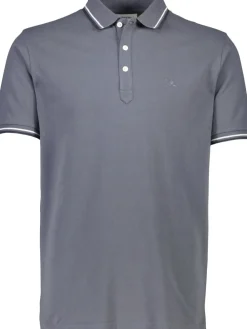Polo shirt w. contrast piping>Lindbergh Clearance
