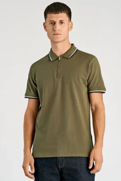 Lindbergh Polo shirt w. zip neck