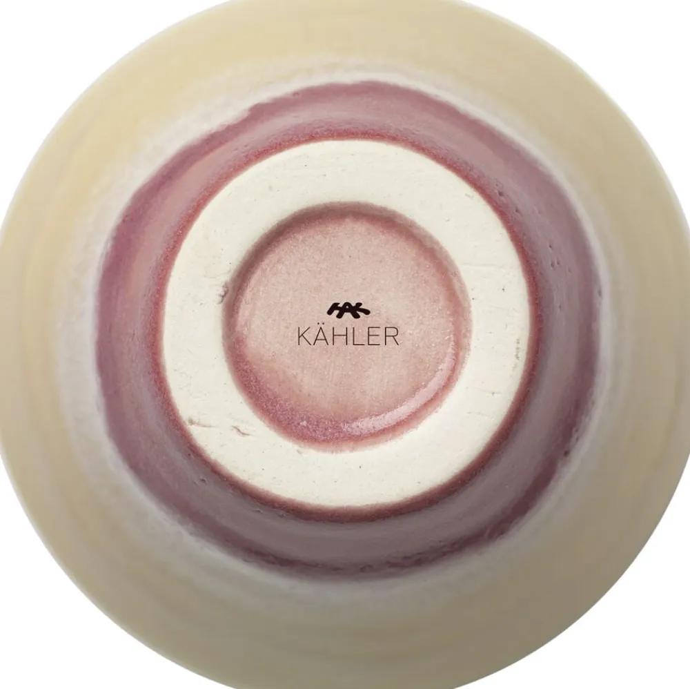 Poppery Vase H12 cm pink/mint/gul>Kähler New