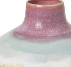 Kähler Poppery Vase med æble H32 cm pink/mint/gul Discount