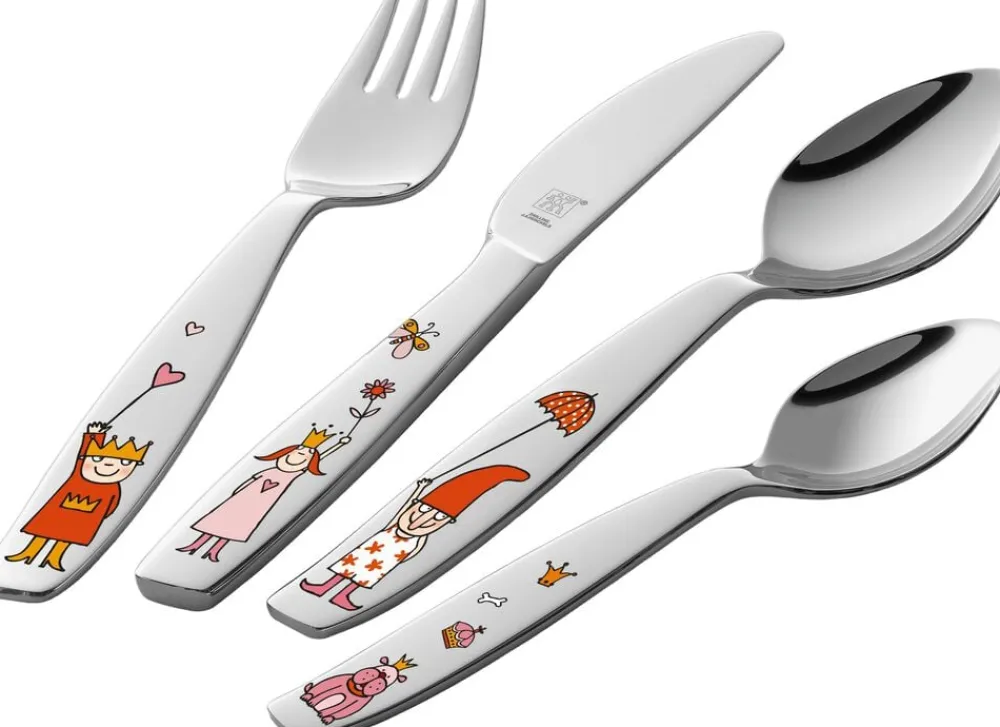 Prinsesse Emilie Børnebestik sæt 4-dele, Poleret>Zwilling New