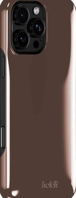 HoldIt Puffy Case iPhone 16 Pro Chocolate Brun Discount