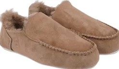 Lovelies PUMORI - DOUBLE FACED SHEARLING SLIPPERS - 8 PAIRS Woodsmoke Clearance