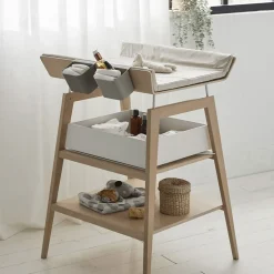 Leander Puslehyndebetræk til Linea puslebord, Cappuccino Outlet