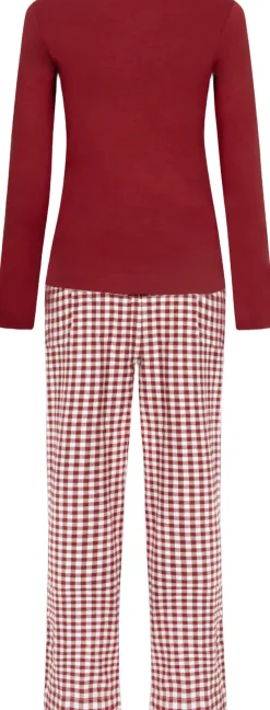 Dame Hunkemöller Pyjama Set Top Twill Check