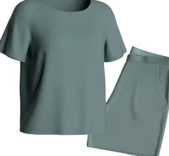 Impetus Pyjama set with elastic waistband Dark green Discount