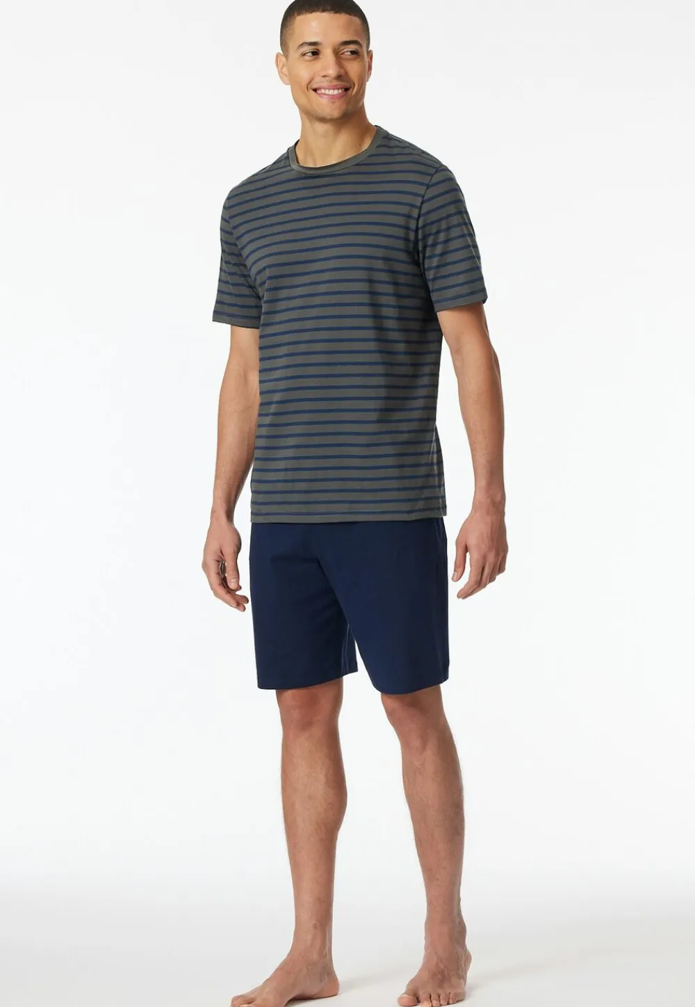 Schiesser Pyjama Short Anthracite Sale