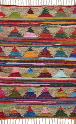 Bongusta Pyramid Chindi Rug Multi Discount