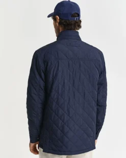 Gant QUILTED WINDCHEATER MID JACKET Evening blue Outlet