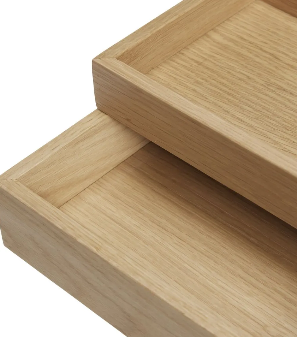 Hübsch Rail Desk Organiser Natural set of 2