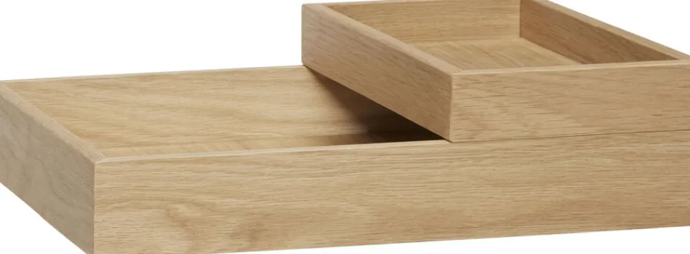 Hübsch Rail Desk Organiser Natural set of 2