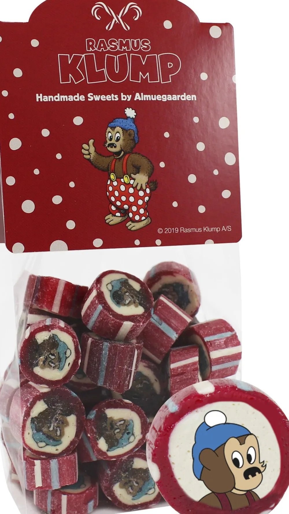 Almuegaarden Rasmus Klump bolcher med smag af karamel