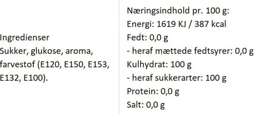 Almuegaarden Rasmus Klump bolcher med smag af karamel
