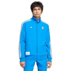 adidas Real Madrid 25/26 Icon Full Zip Sweatshirt Blå Discount
