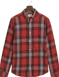 Gant REG WINDBLOWN FLANNEL CHECK SHIRT Modern rust