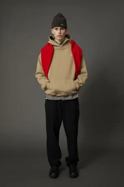 Forét RELAX RIB PUZZLE BEANIE Brown