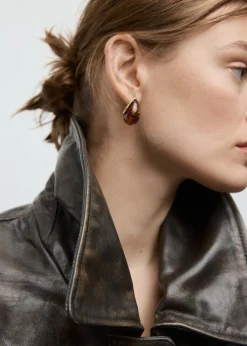 Dame MANGO Resin drop earrings