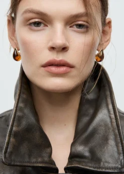 Dame MANGO Resin drop earrings