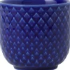 Lyngby Porcelæn Rhombe Color Æggebærger Ø5 cm blå