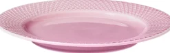 Lyngby Porcelæn Rhombe Frokosttallerken Ø21 cm rosa porcelæn