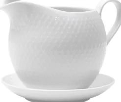 Lyngby Porcelæn Rhombe Saucekande 67 cl hvid porcelæn Online