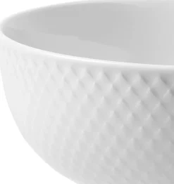 Rhombe Skål Ø15. 5 cm hvid>Lyngby Porcelæn