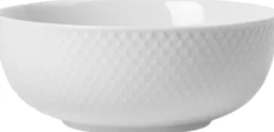Rhombe Skål Ø15. 5 cm hvid>Lyngby Porcelæn