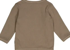 Müsli by Green Cotton Rib l/s cardigan Walnut