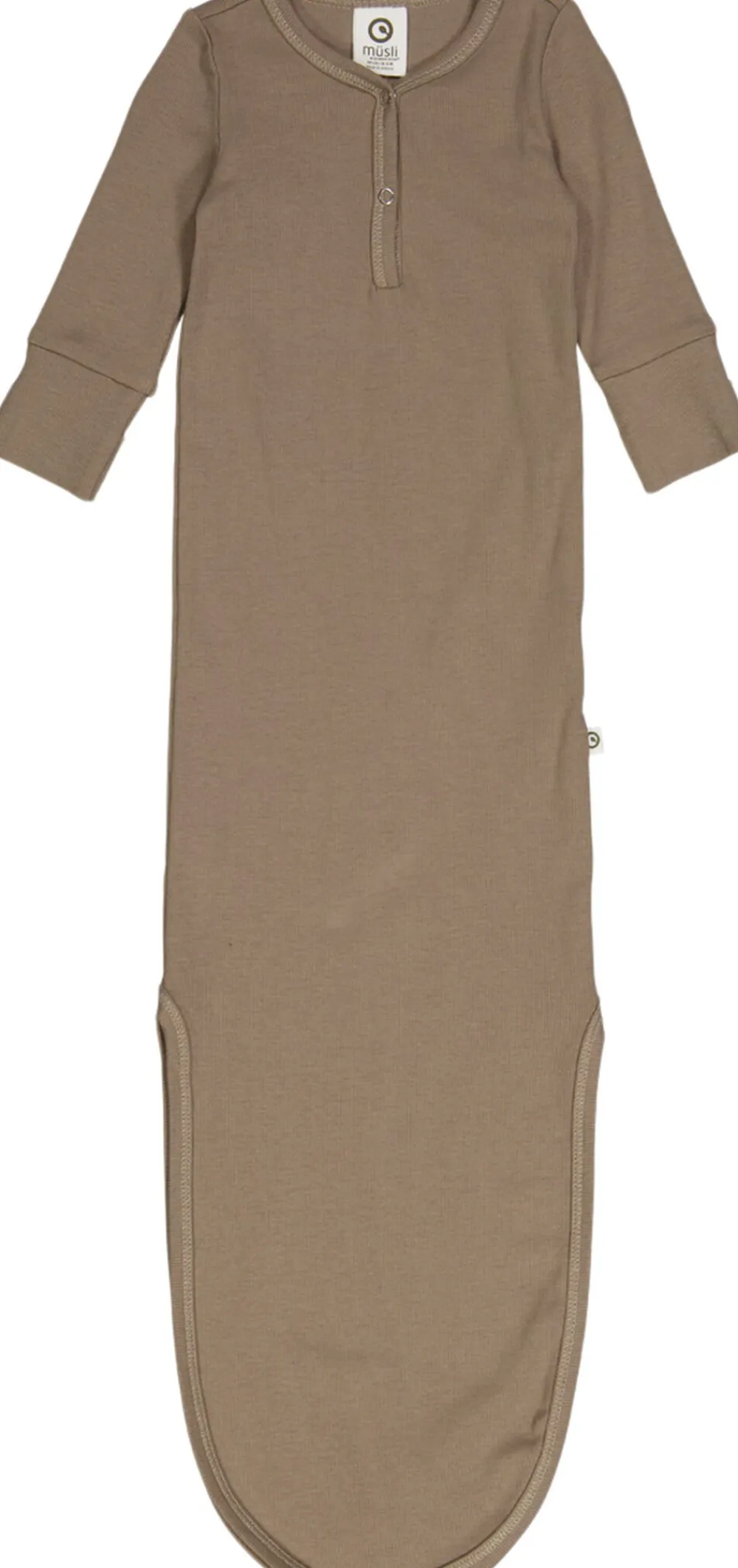 Rib l/s knot gown>Müsli by Green Cotton Hot