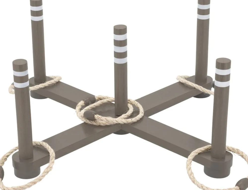 Moments of play Ringspil 62 x 62 x 25 cm Grå/Brun Gummitræ Sale