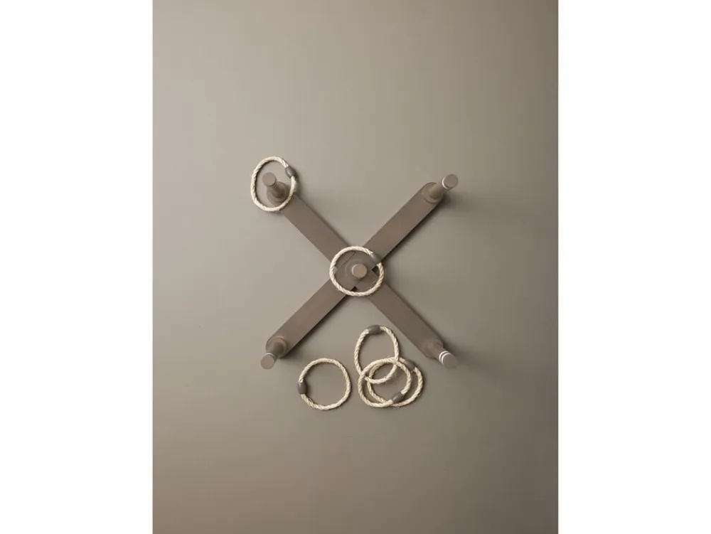 Moments of play Ringspil 62 x 62 x 25 cm Grå/Brun Gummitræ Sale