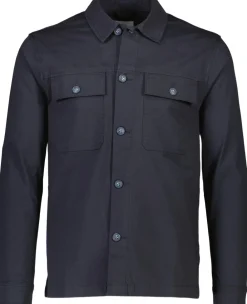 Lindbergh Rip stop overshirt L/S Navy Sale