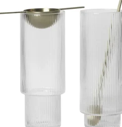 Ferm Living Ripple Long Drink Glasses - Set of 4 - Clear Online