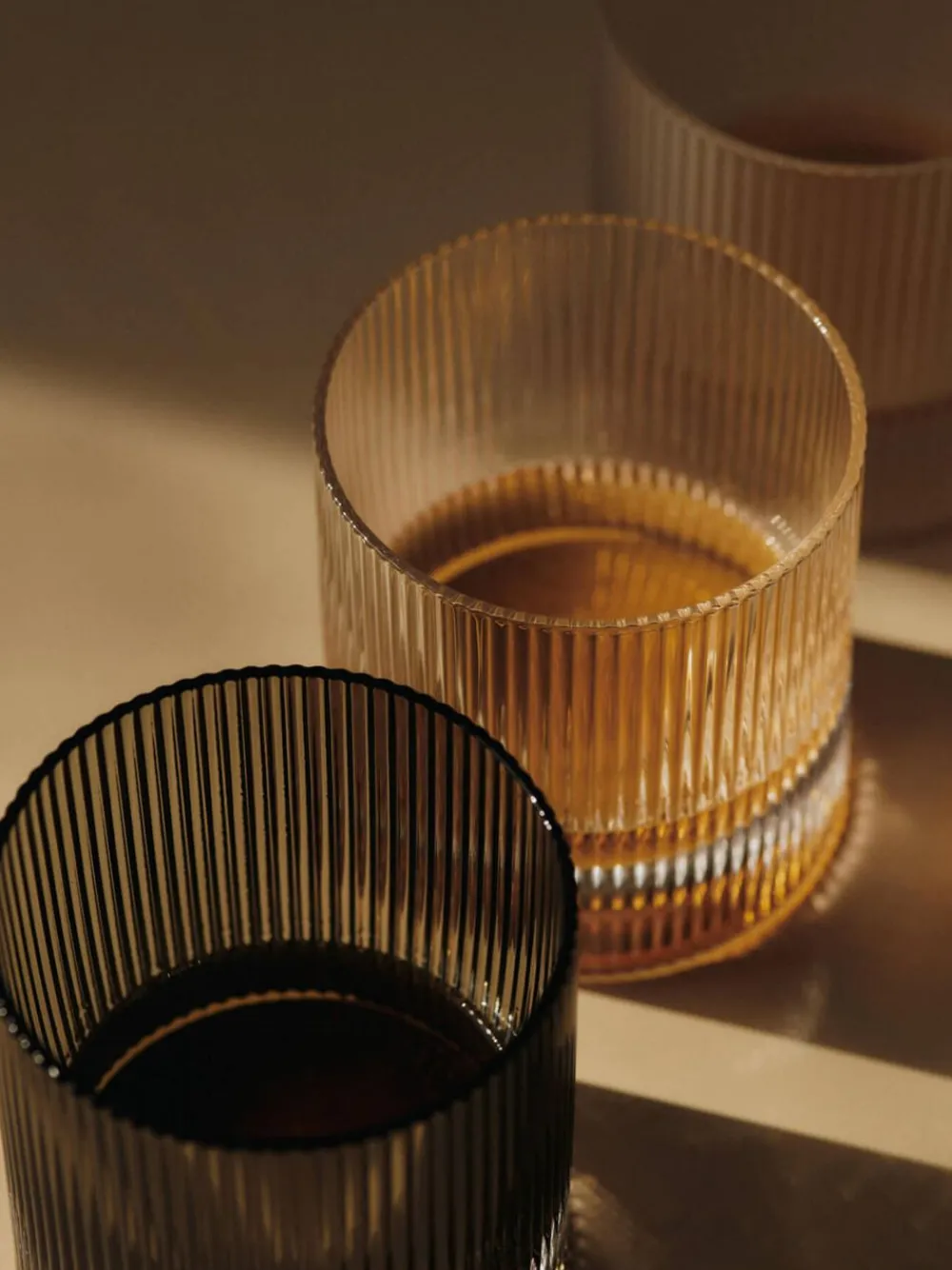 Ferm Living Ripple Tumbler Glasses - Set of 2 - Clear